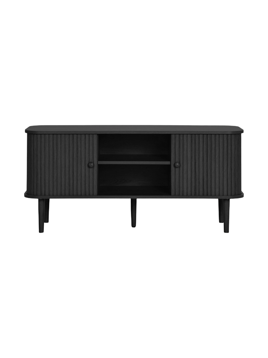 
Mobile basso di design «Niclas» a 2 ante - Nero
