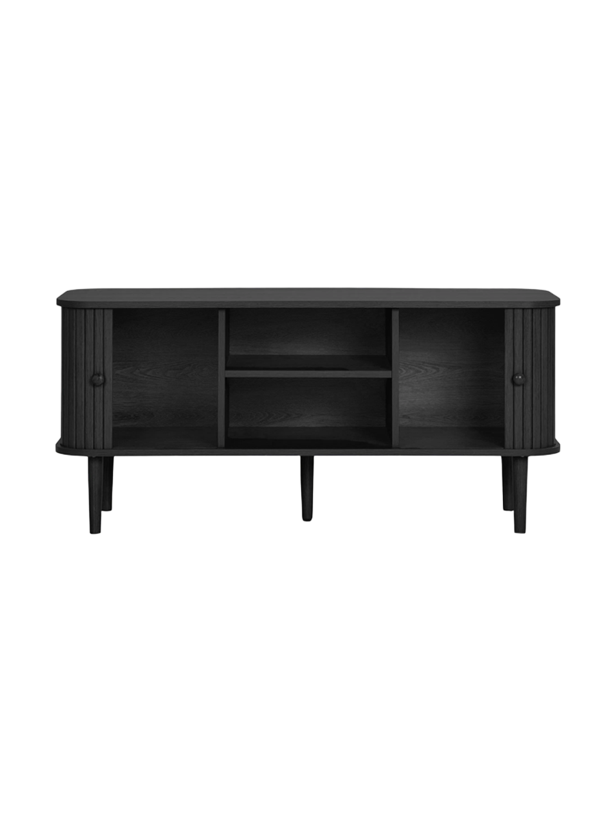 
Mobile basso di design «Niclas» a 2 ante - Nero