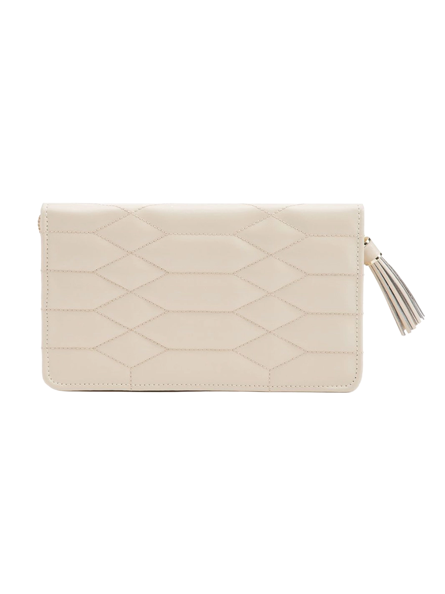 
Genuine Leather Jewelry Case "Caroline Portfolio" - Ivory / Medium