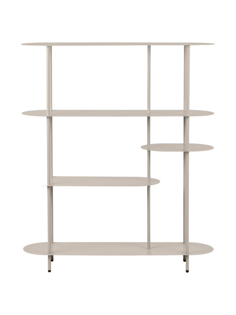 
Grosses, asymmetrisches Design Regal „Riety“