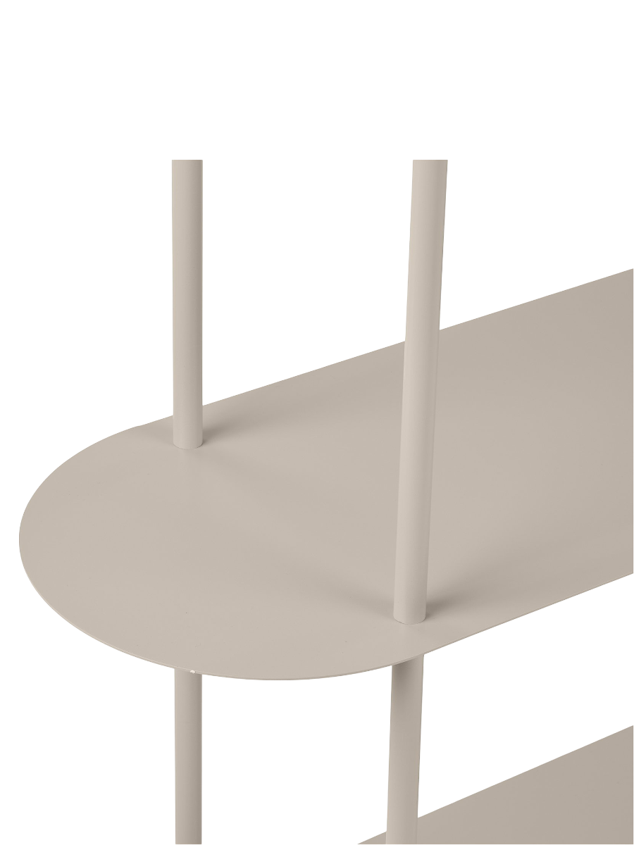 
Grosses, asymmetrisches Design Regal „Riety“