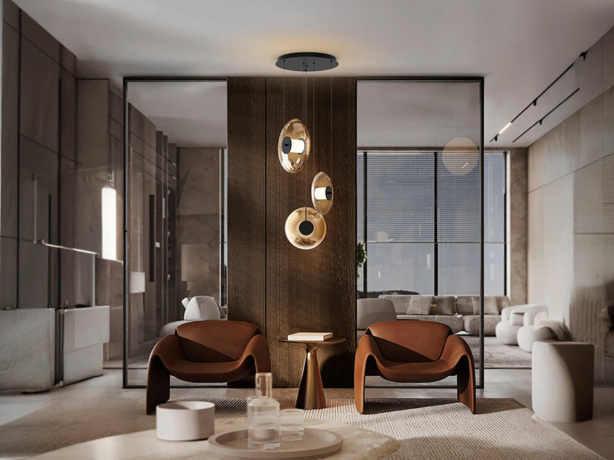 
LED Design Pendellampe „Diabolo“ 3-flammig