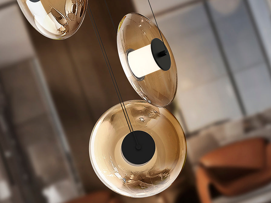 
LED Design Pendellampe „Diabolo“ 3-flammig
