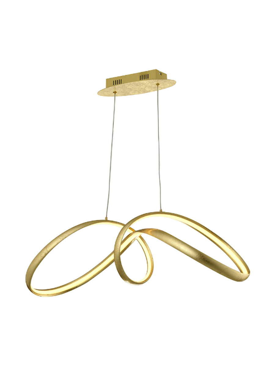 
LED designer pendant lamp “Lia” - Gold Leaf Finish