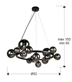 
Suspension LED design à intensité variable « Astros »