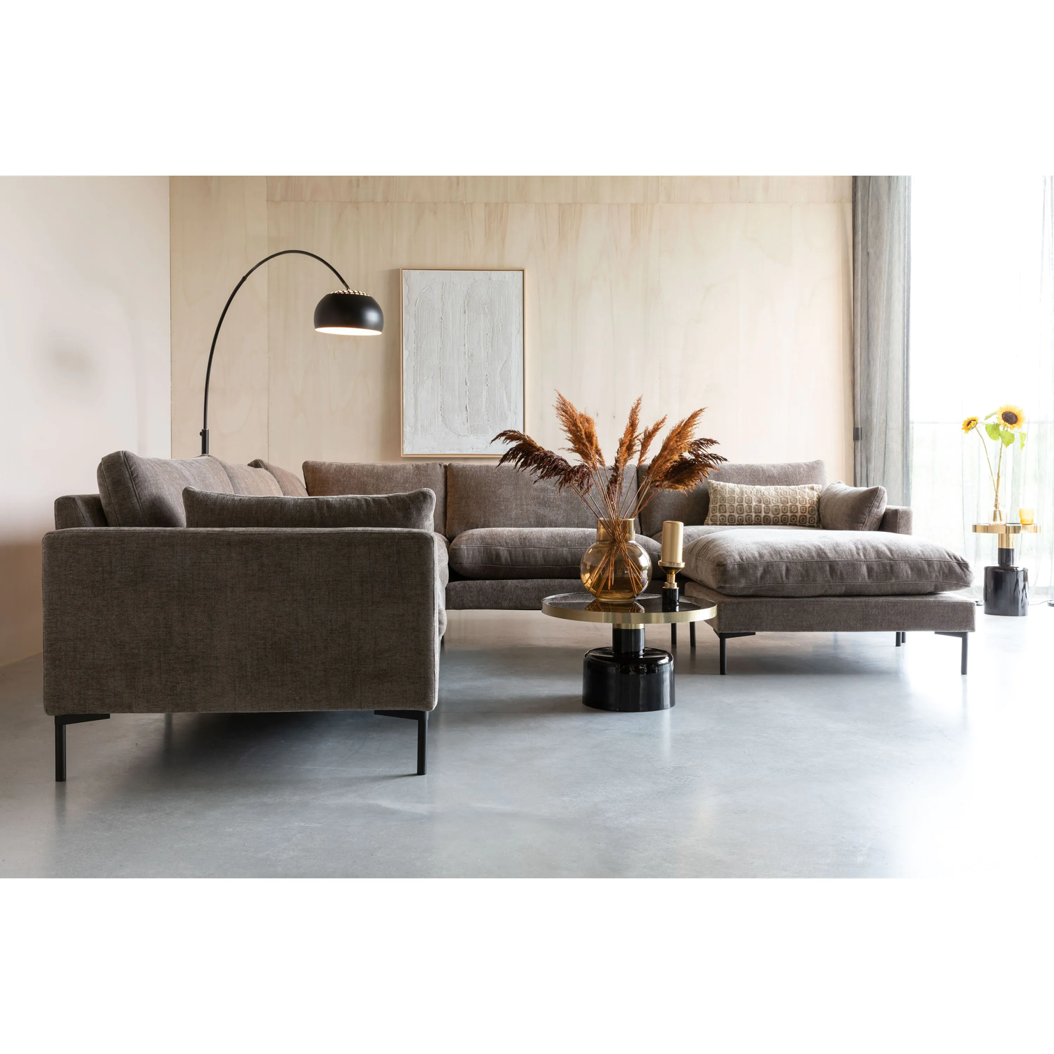 
Design Sitzpouf „Summer“ 100 x 80 cm - Coffee