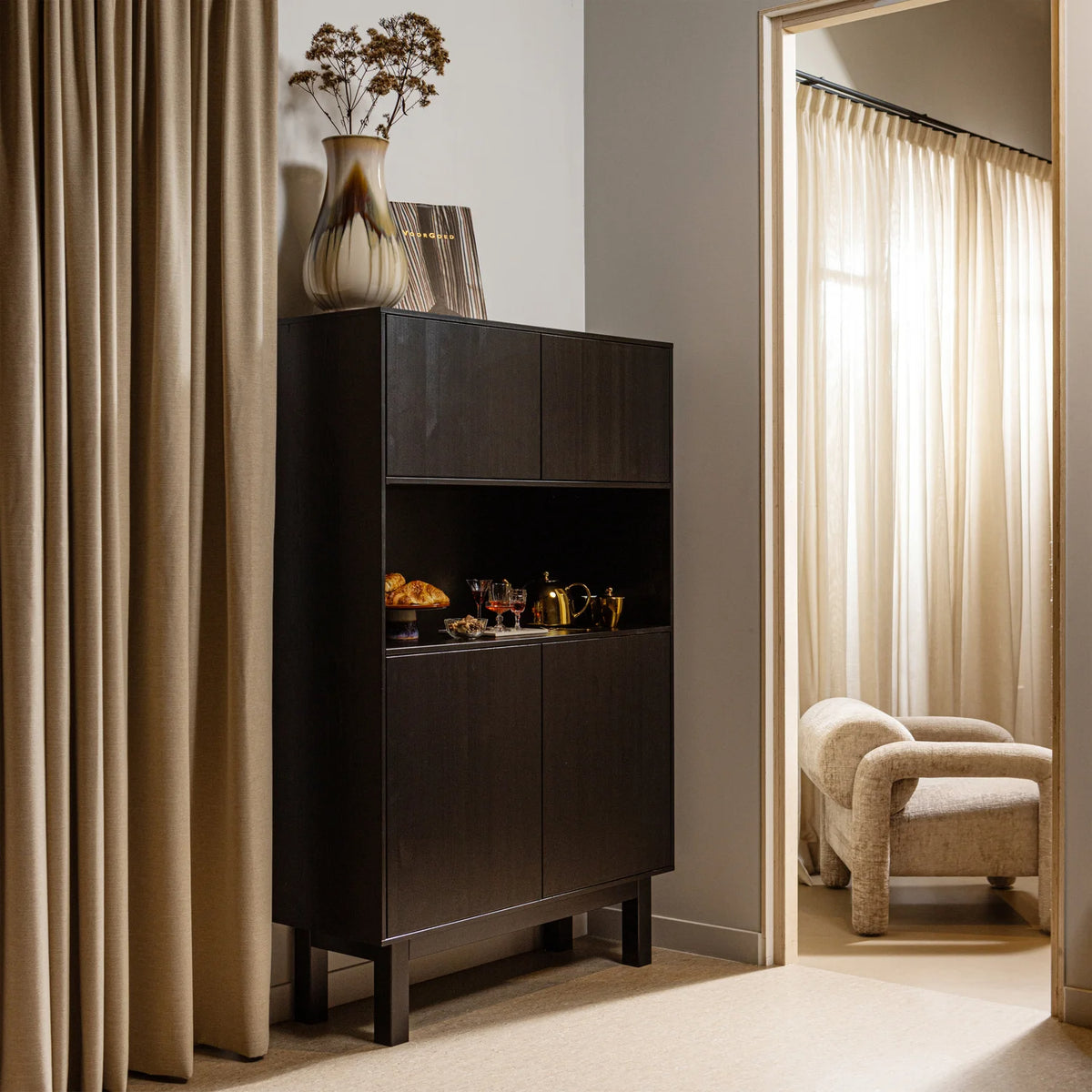 
Designer Lounge Chair "Lenny" - Sand