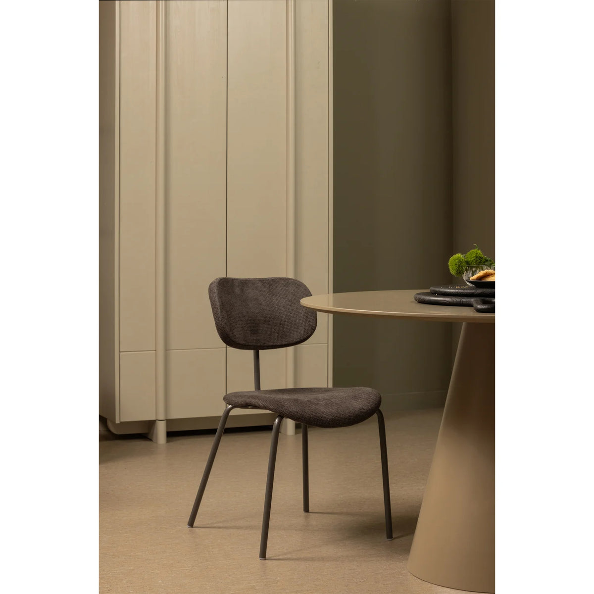 
Design Esszimmerstuhl „Linkk“ - Taupe dunkel