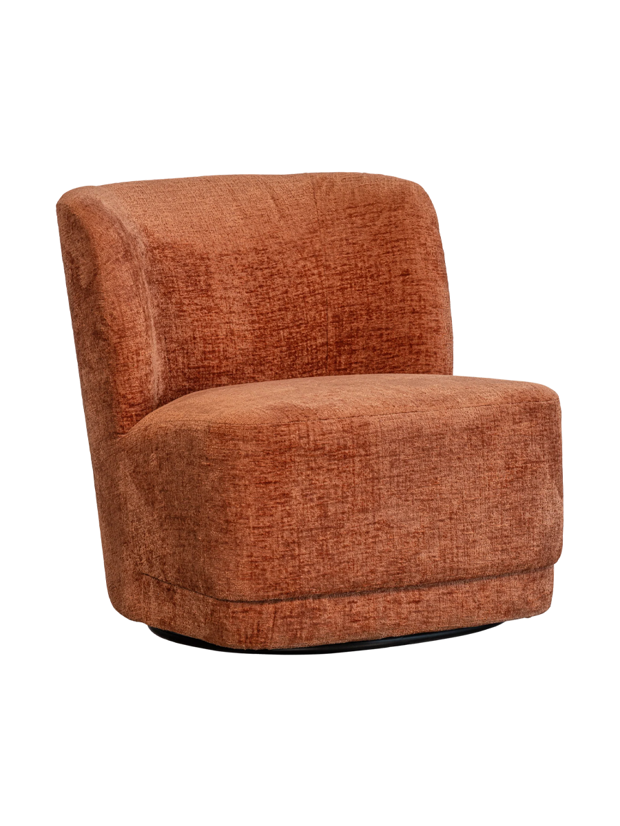 
Swivel designer armchair "Atty" - Chenille Blossom