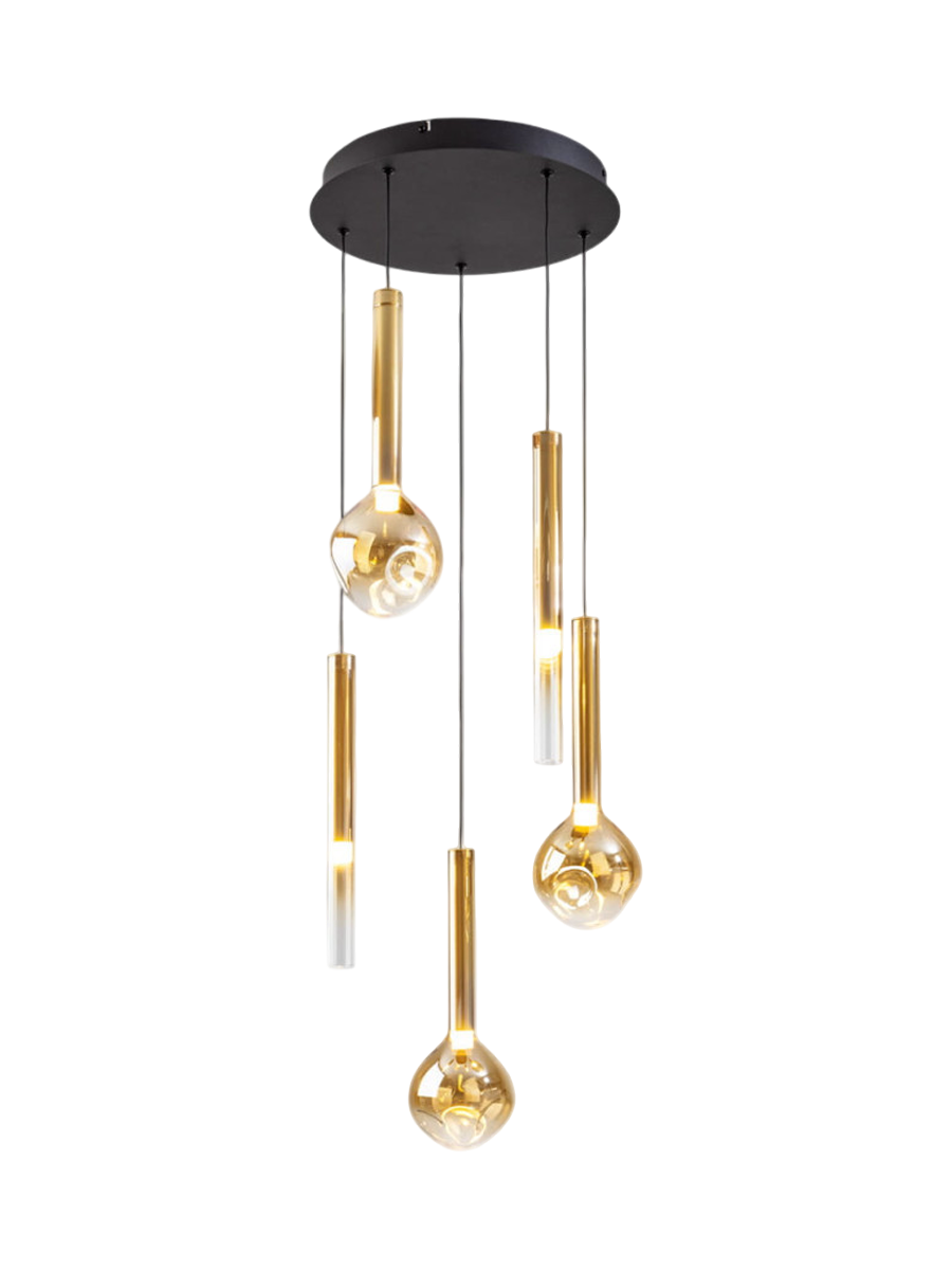 
LED designer pendant light “Essenza”, 5 lights
