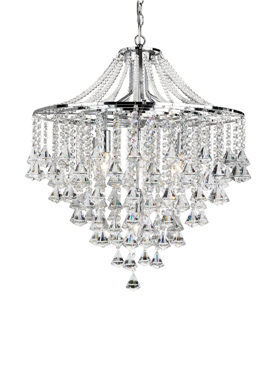 
Designer Pendant Lamp & Chandelier "Dorchester", various sizes - 5-bulb, Ø 64 x 210 cm