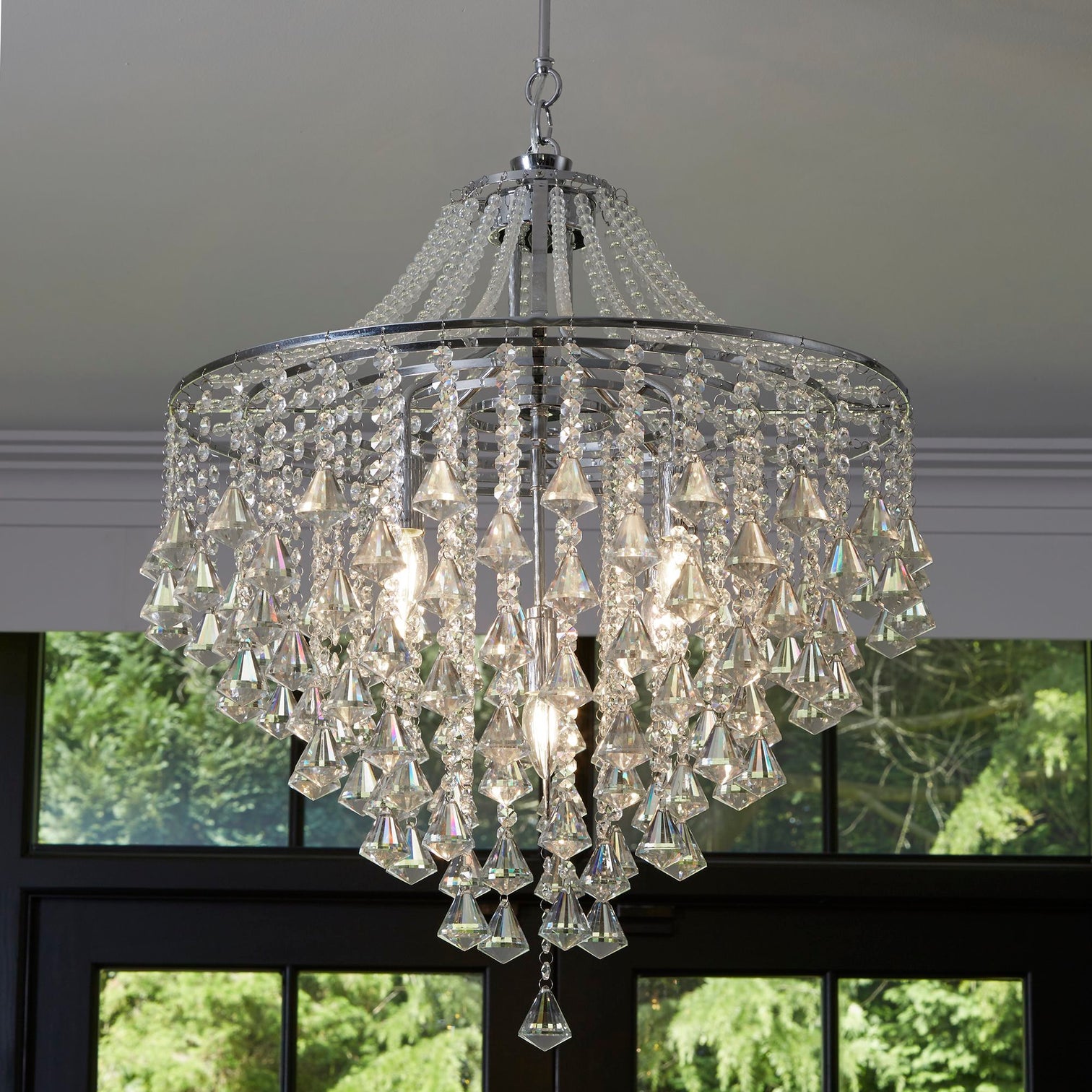 
Designer Pendant Lamp & Chandelier "Dorchester", various sizes - 5-bulb, Ø 64 x 210 cm