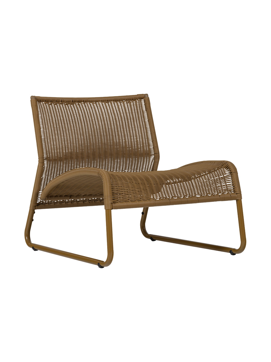 
Design Outdoor Lounger "West" - Honey-yellow