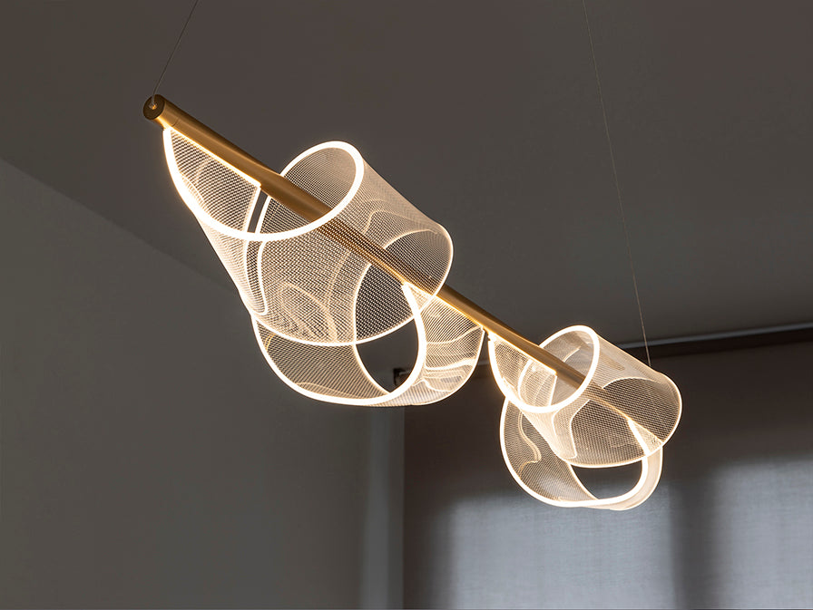 
Large LED designer hanging lamp “Velas”