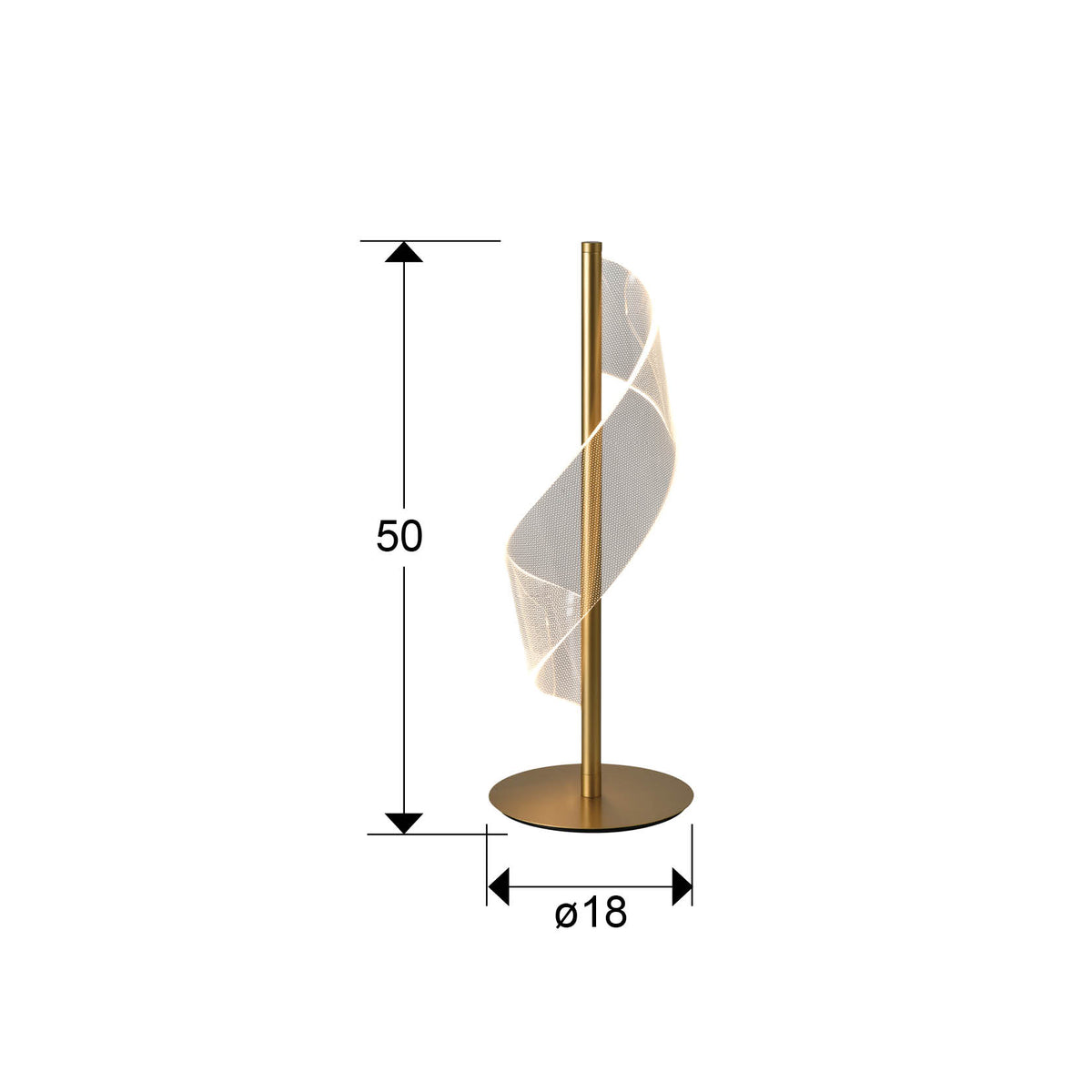 
Grande lampe de table LED design « Velas »