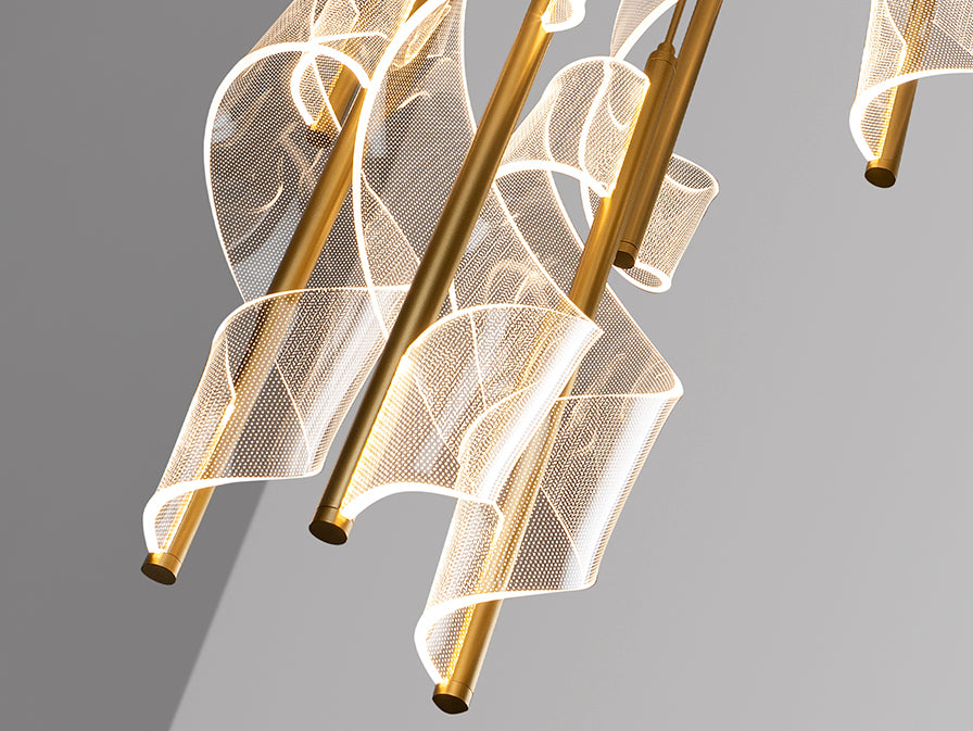 
Grande lampada a sospensione LED di design „Velas XL“ con telecomando