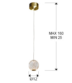 
LED designer gallery lamp “Austral”
