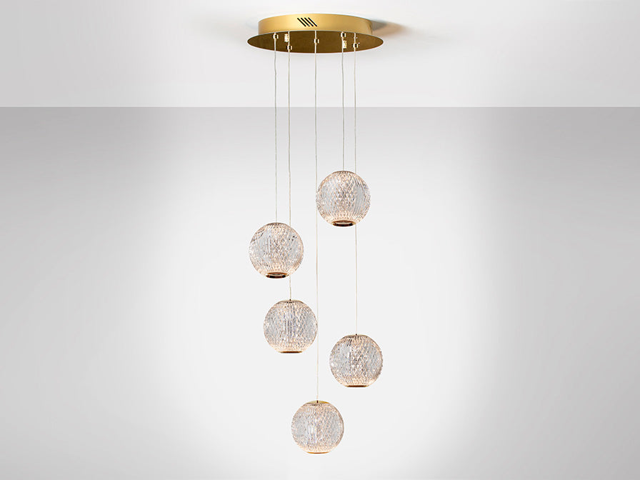 
Lampada a sospensione LED di design „Austral“, a 5 luci