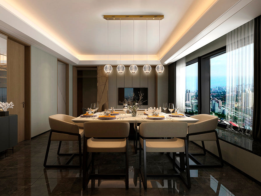 
Lampada a sospensione LED di design „Austral II“, a 5 luci