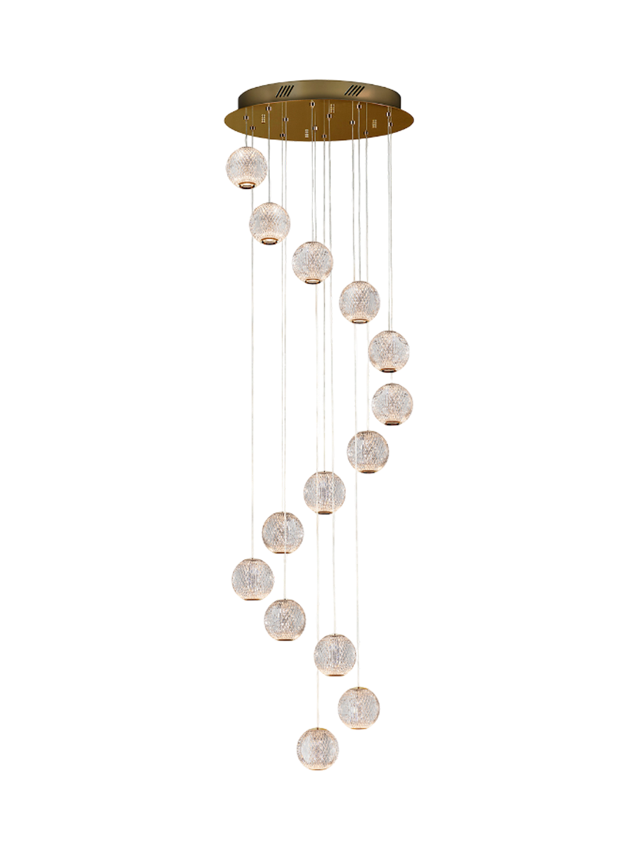 
Lampe de galerie au design LED « Austral », à 14 lumières