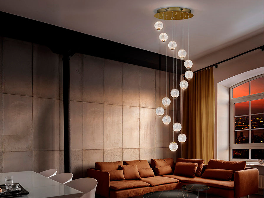 
Lampe de galerie au design LED « Austral », à 14 lumières