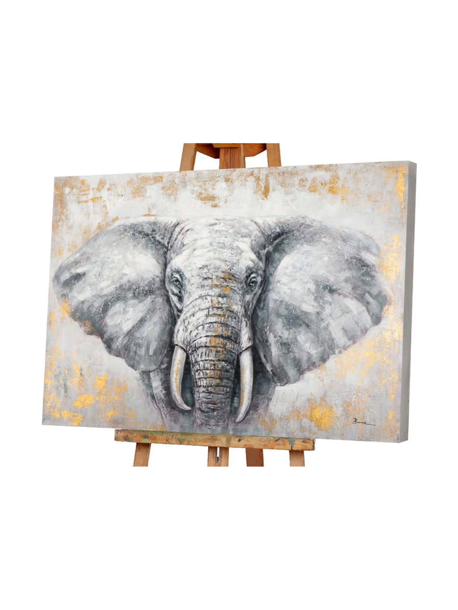 
Hand-painted picture "Lucky Charm Elephant" 90 x 120 cm