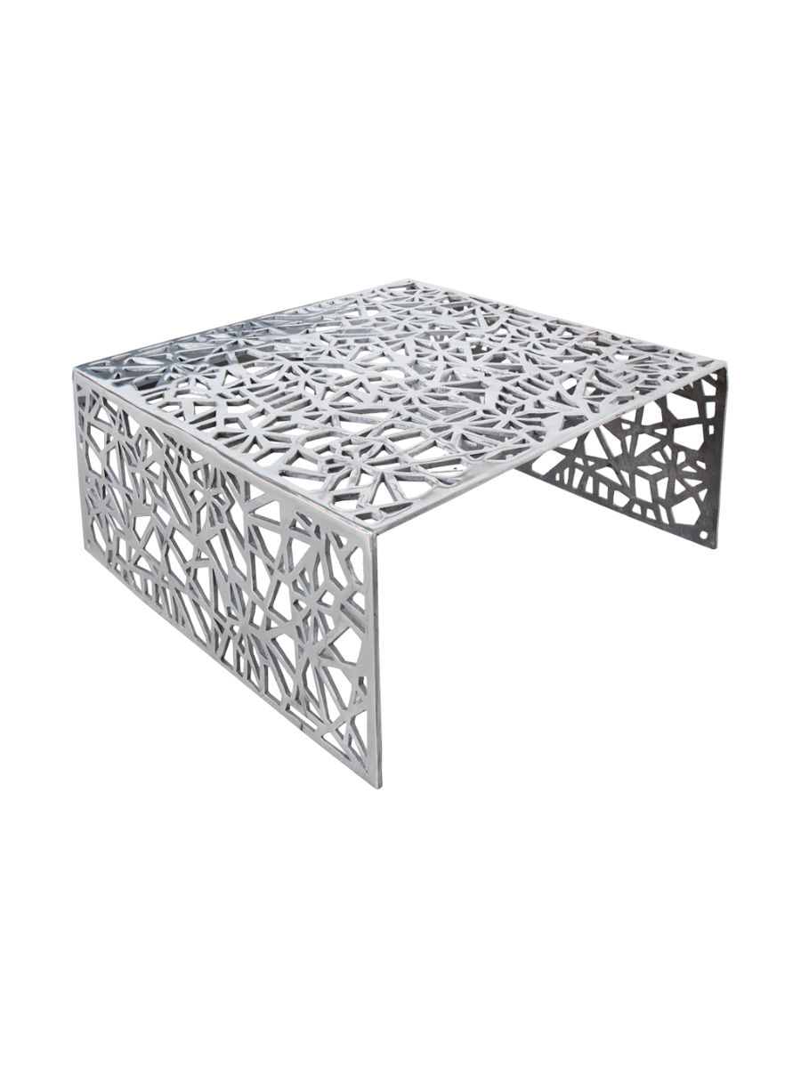 
Tavolino da salotto di design „Abstract“ - Argento