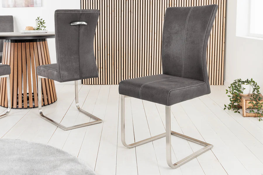 
Chaise cantilever « Samsun » - Gris vintage