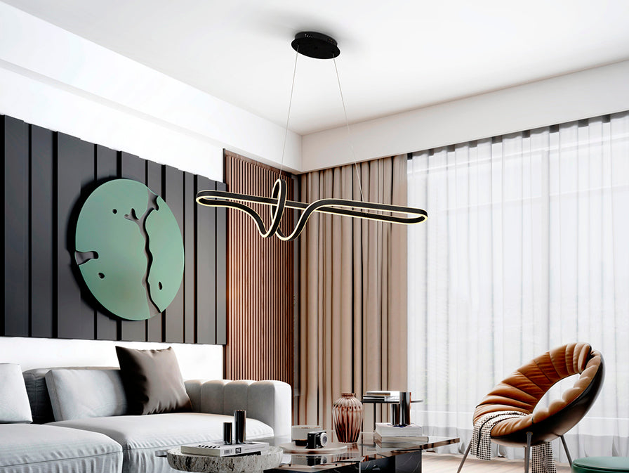 
Dimmbare LED Design Hängelampe „Symphony“ mit Fernbedienung