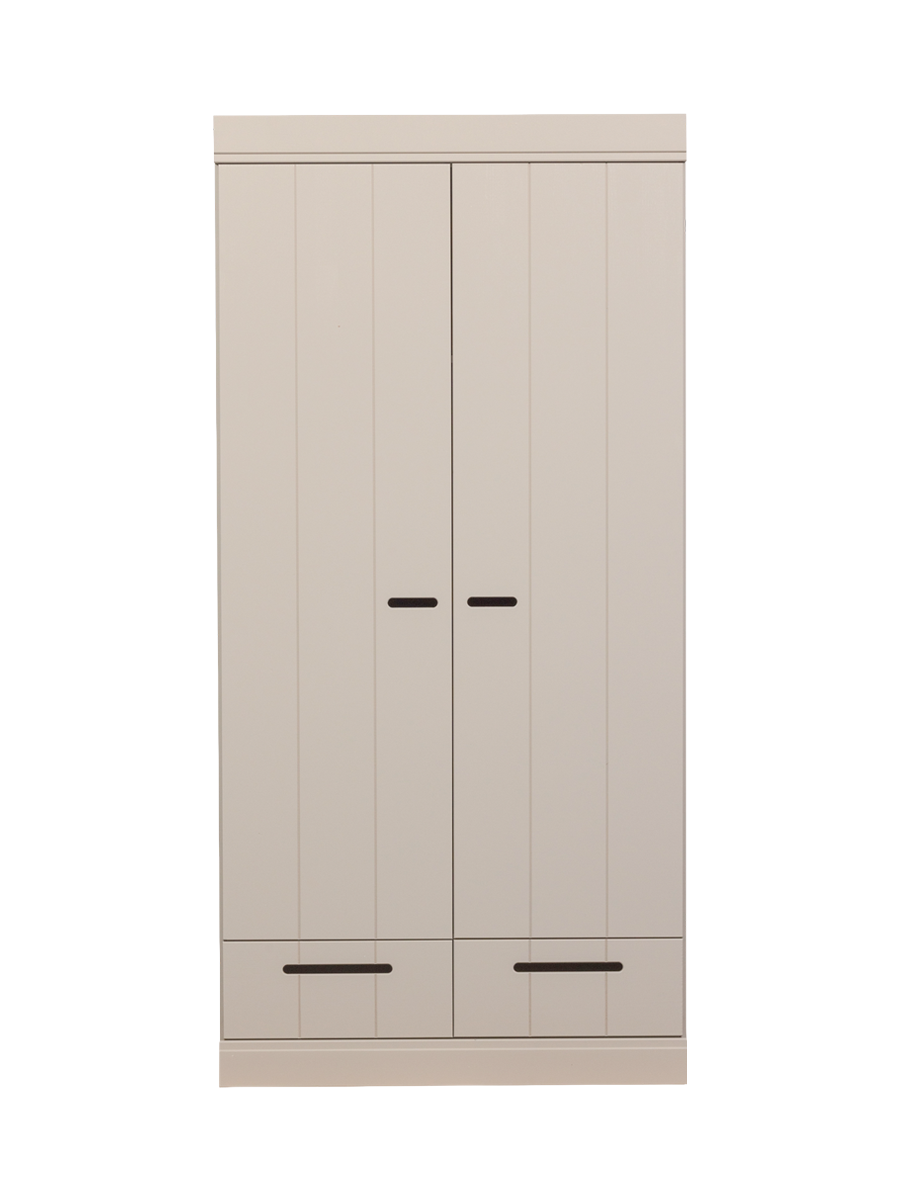 
Design Kleiderschrank „Connect“, 2-türig - Dust