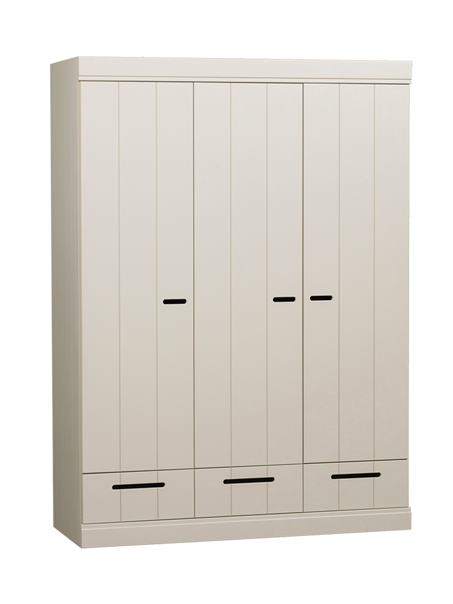 
Design Kleiderschrank „Connect“, 3-türig - Dust