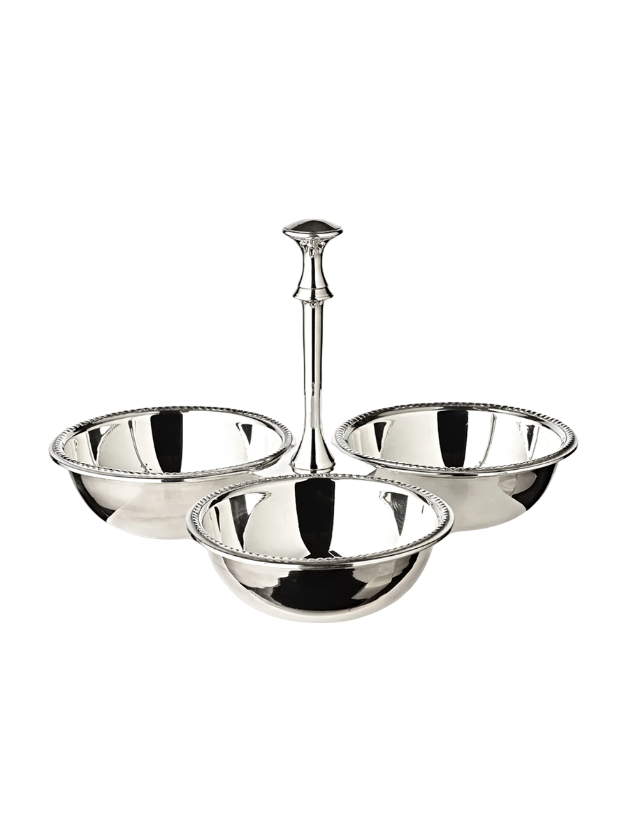 
Design Snack Bowl "Perla," heavy silver plated