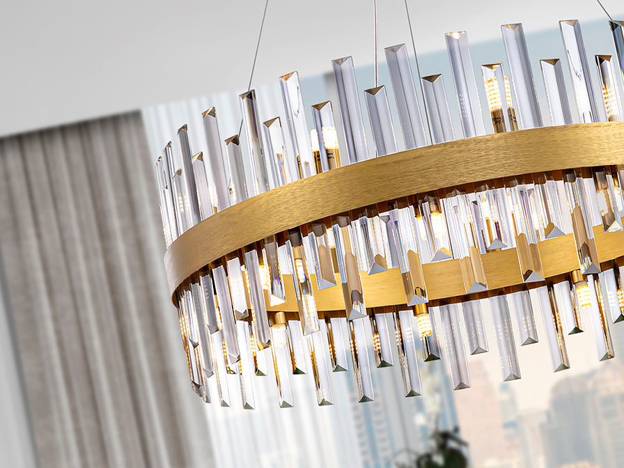 
Dimmbare LED Design Pendellampe „Grace“ - 18-flammig / Ø 75 cm