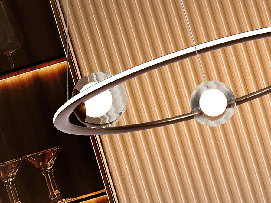 
Suspension design LED à intensité variable « Tirsa » avec télécommande
