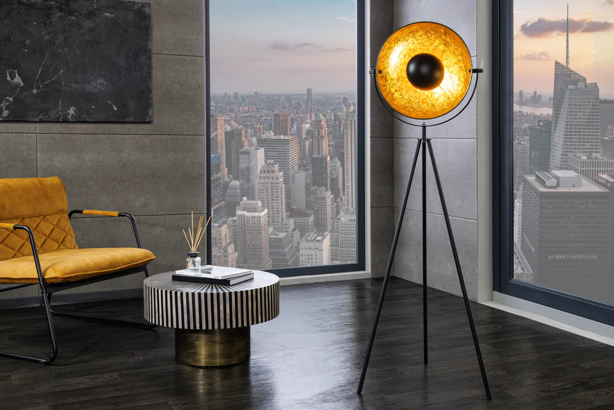 
Lampada da terra flessibile «Studio» Ø 65 x 145 cm - Nero / Oro