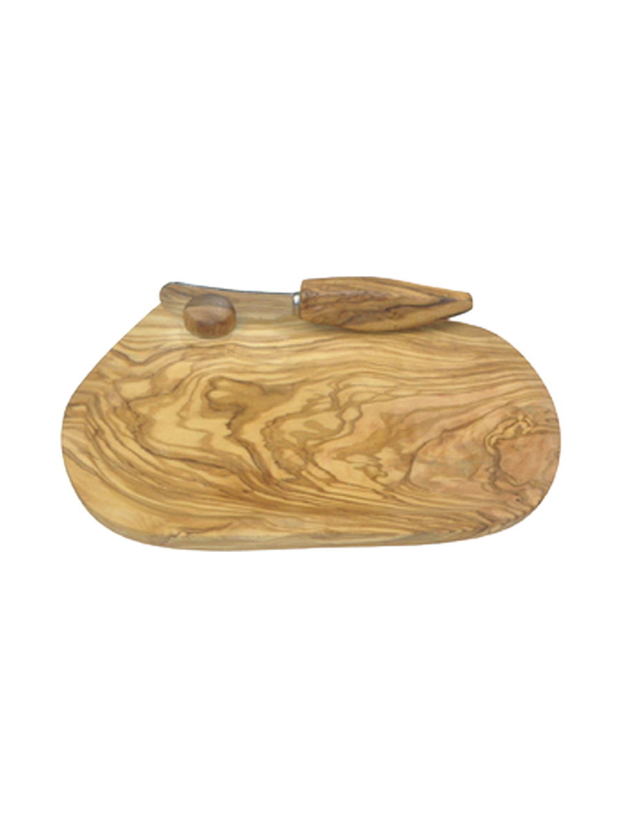 
Beurrier premium en bois d'olivier, avec couteau
