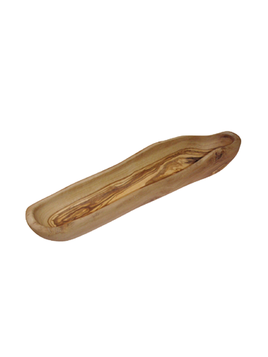 
Premium Bread Bowl "Racine" made of Olive Wood, 35 x 9 cm