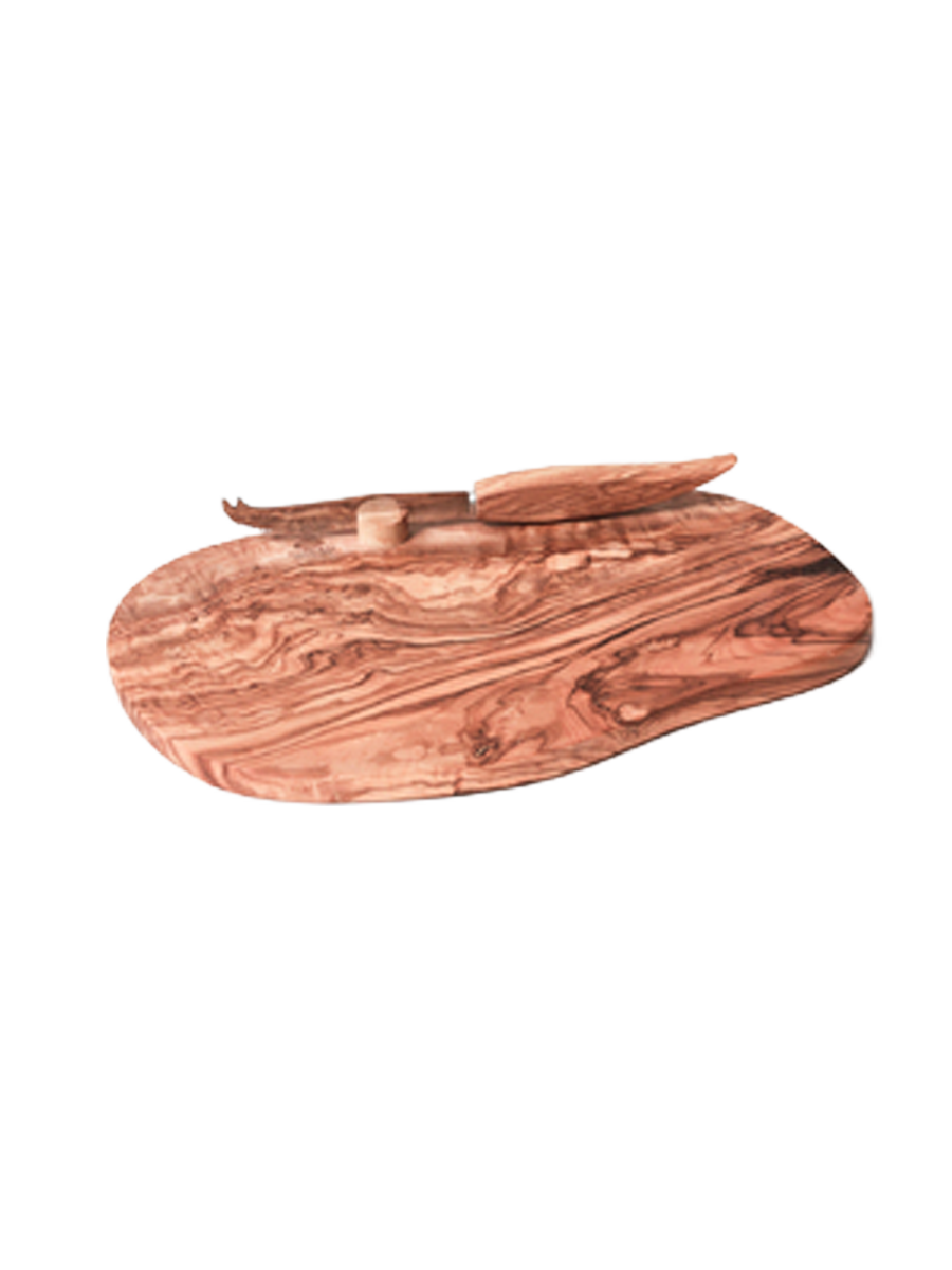 
"Acero" Premium Cheese Board incl. Olive Wood Knife