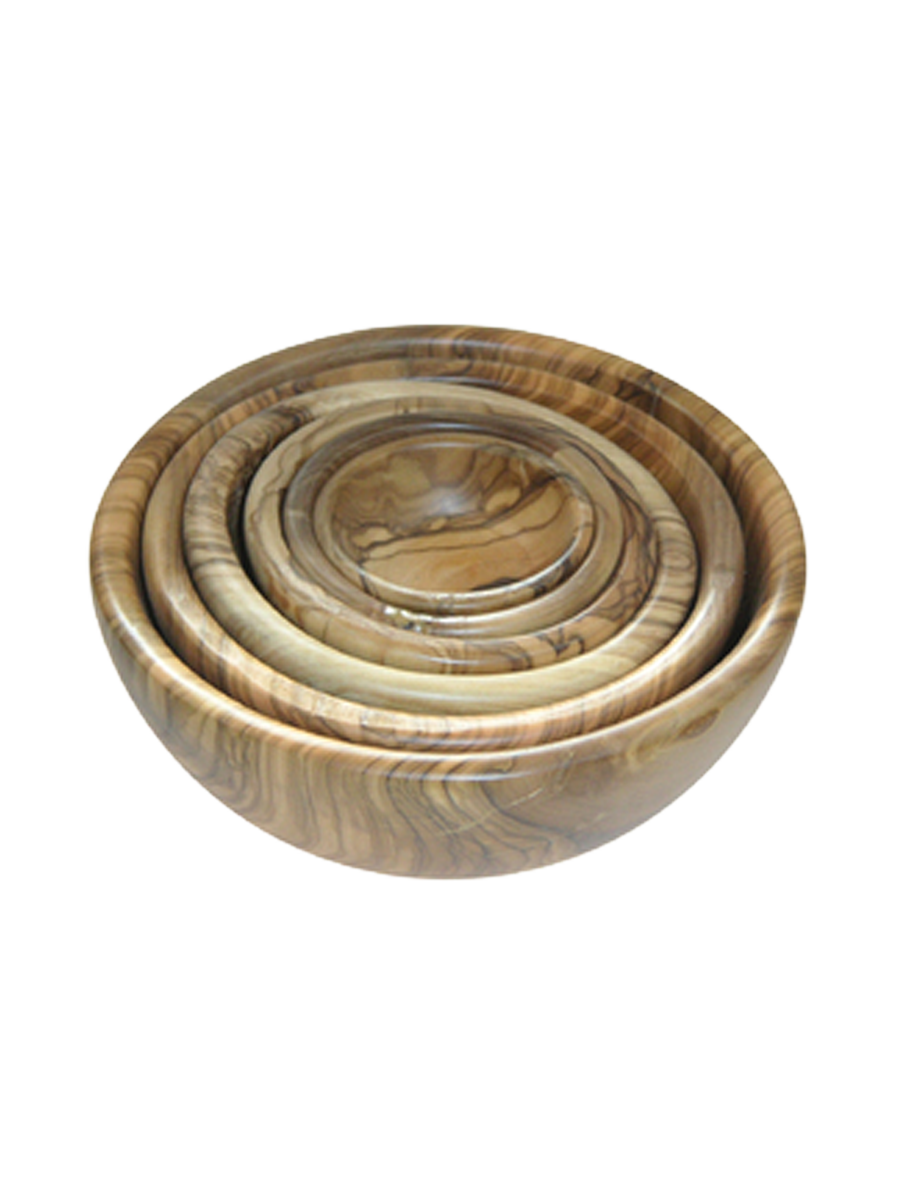 
6-teiliges Premium Schalen-Set „Racine“ aus Olivenholz