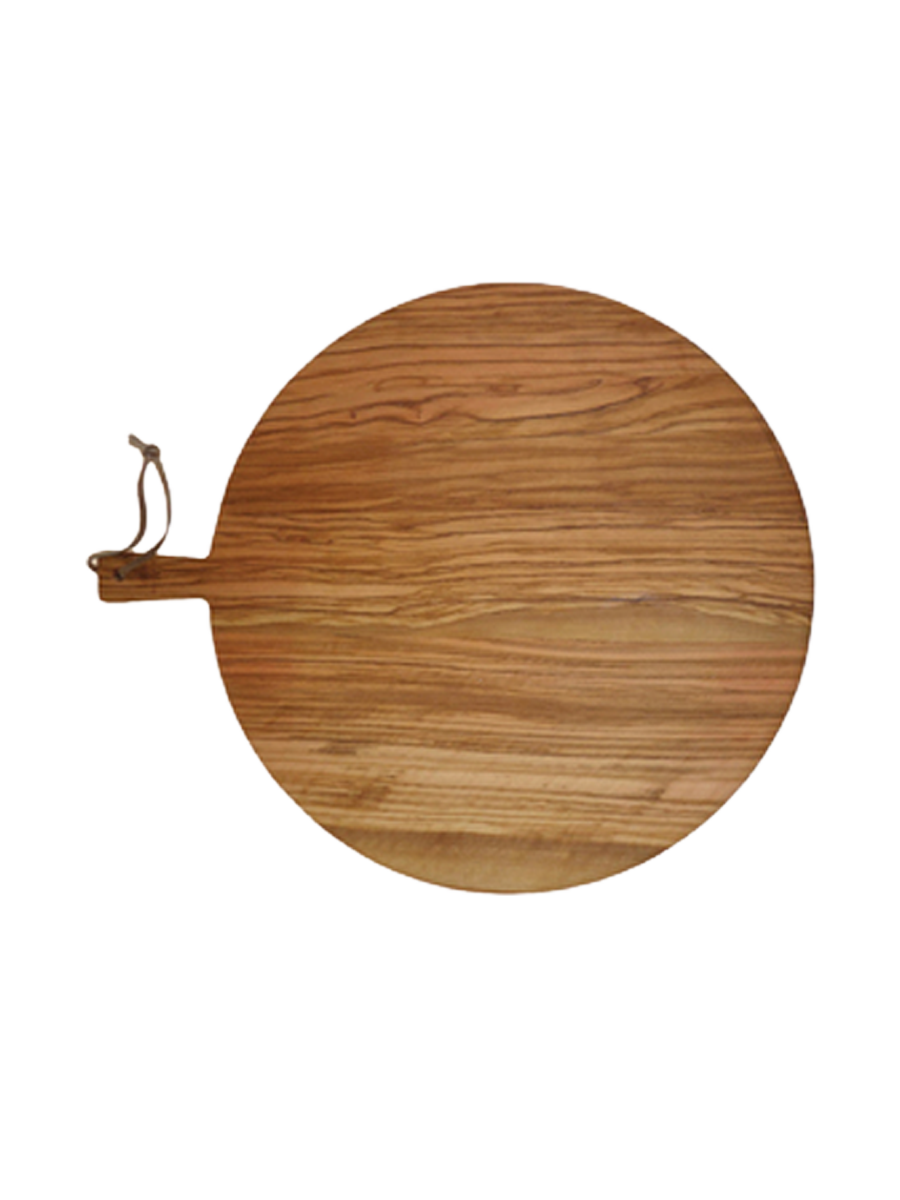 
Grande planche de service premium "Acero" en bois d'olivier, Ø 40 cm