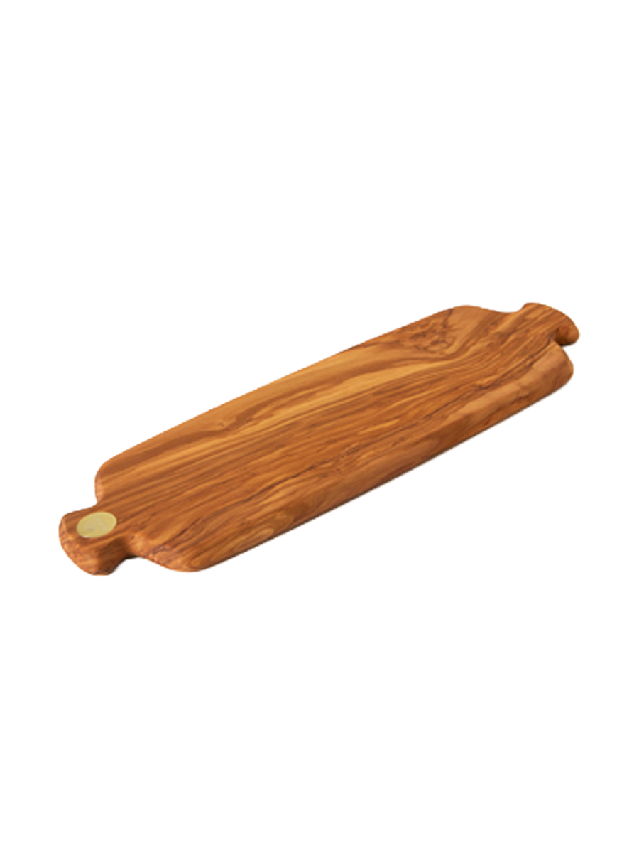 
Longue planche de service Premium « Racine » en bois d'olivier