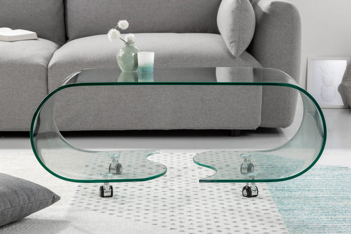 
Designer Coffee Table "Phantome" with Casters
