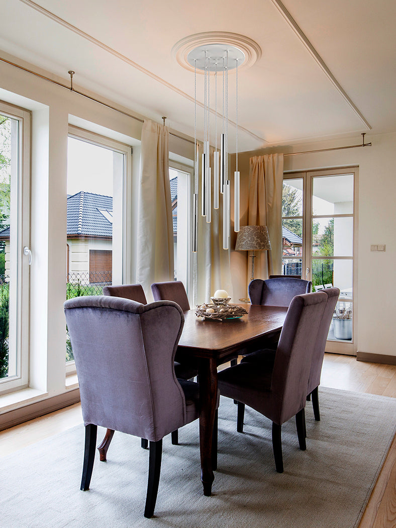 
LED Design Pendellampe „Varas“ 9-flammig