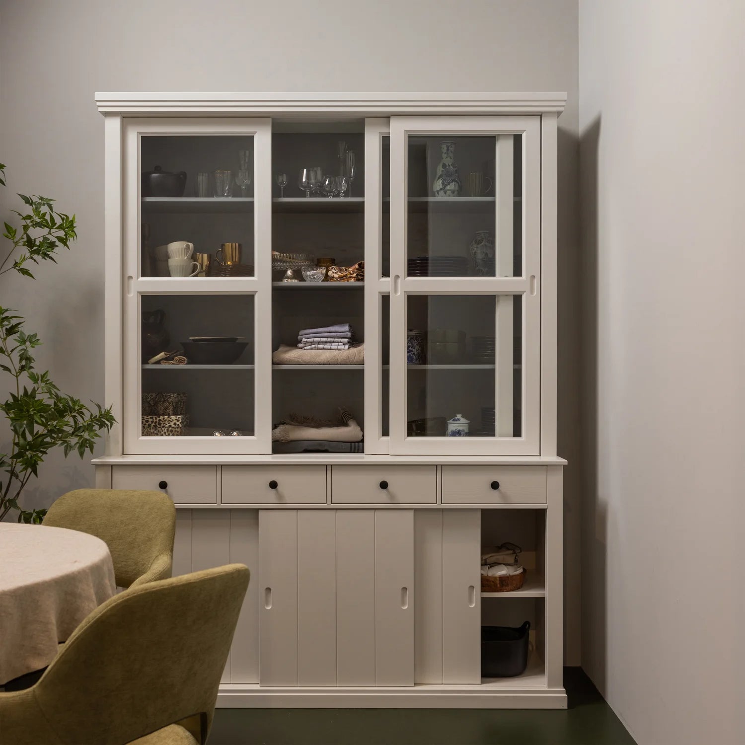 
Large, solid buffet cabinet "Lagos" - White