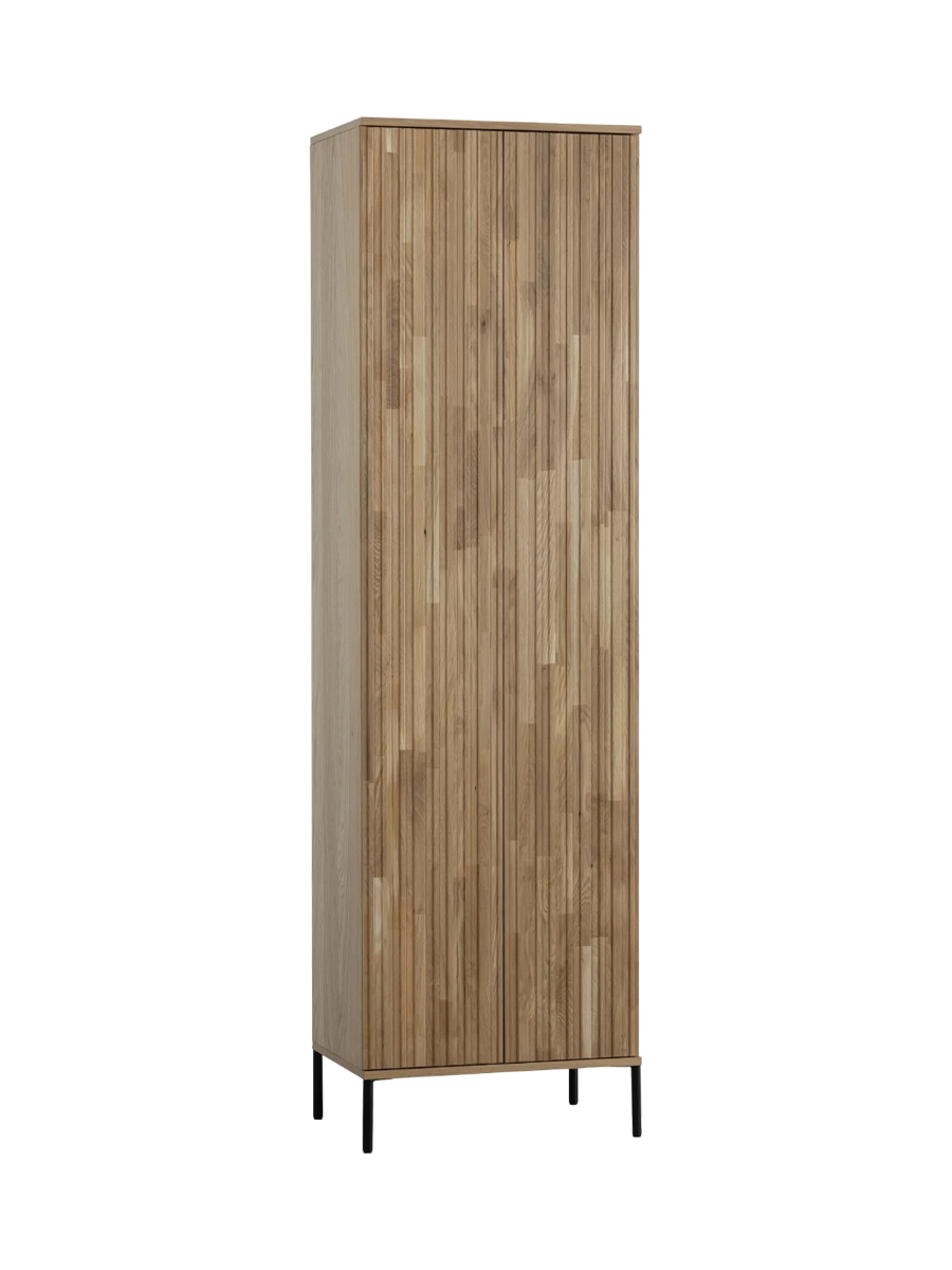 
Hoher 2-türiger Design Wandschrank „New Lewison“ - Eiche Natural