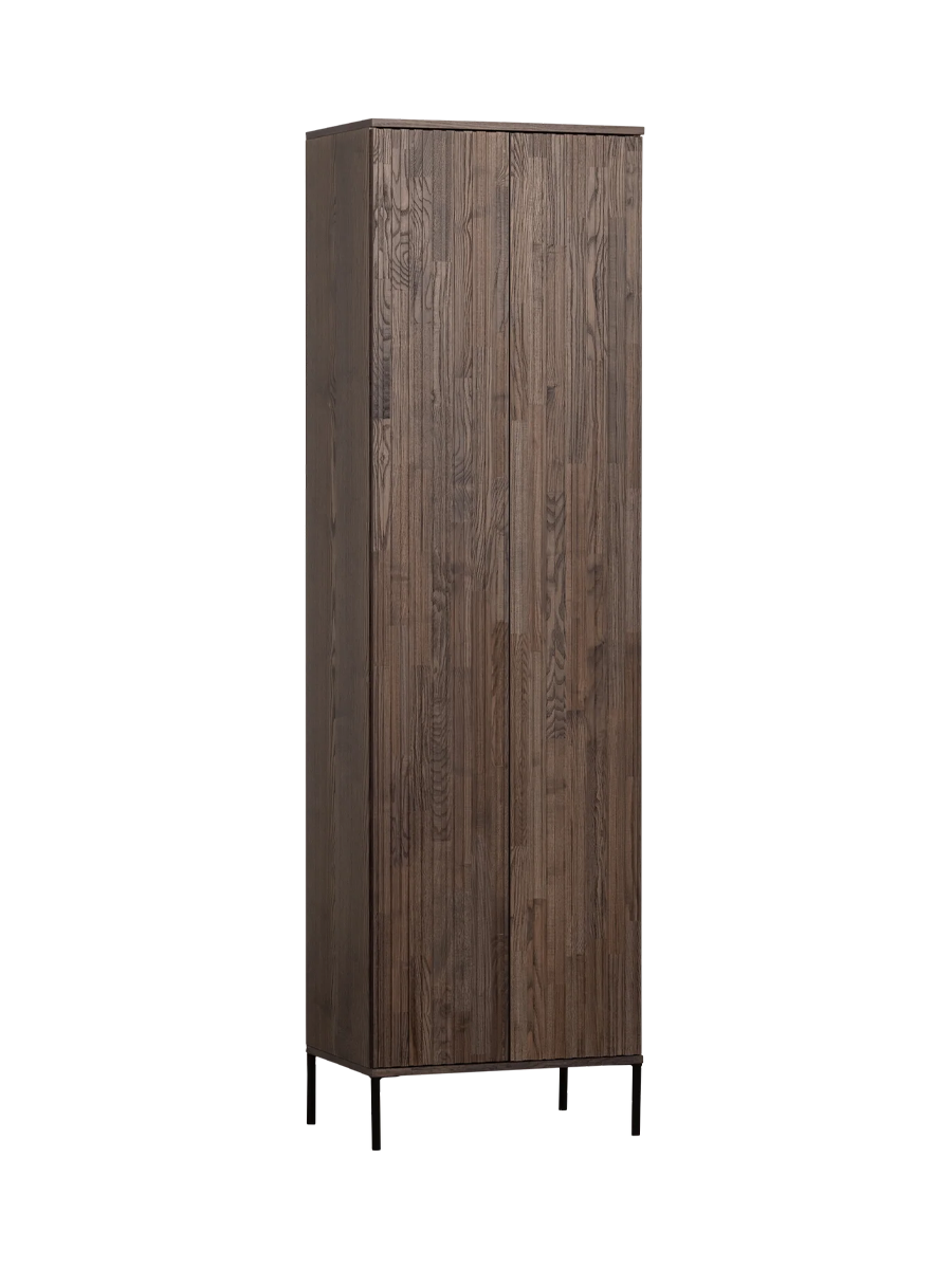
Hoher 2-türiger Design Wandschrank „New Lewison“ - Espresso