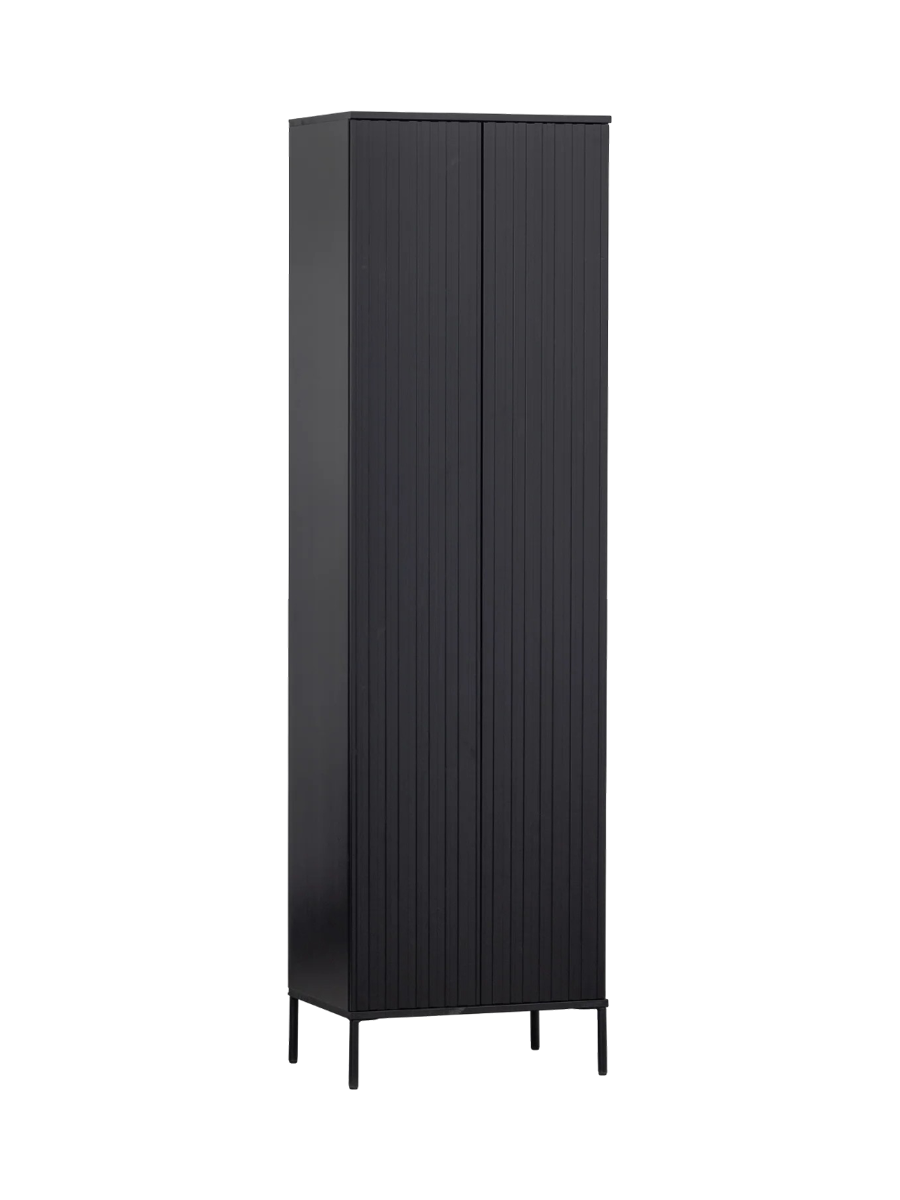 
Hoher 2-türiger Design Wandschrank „New Lewison“ - Schwarz