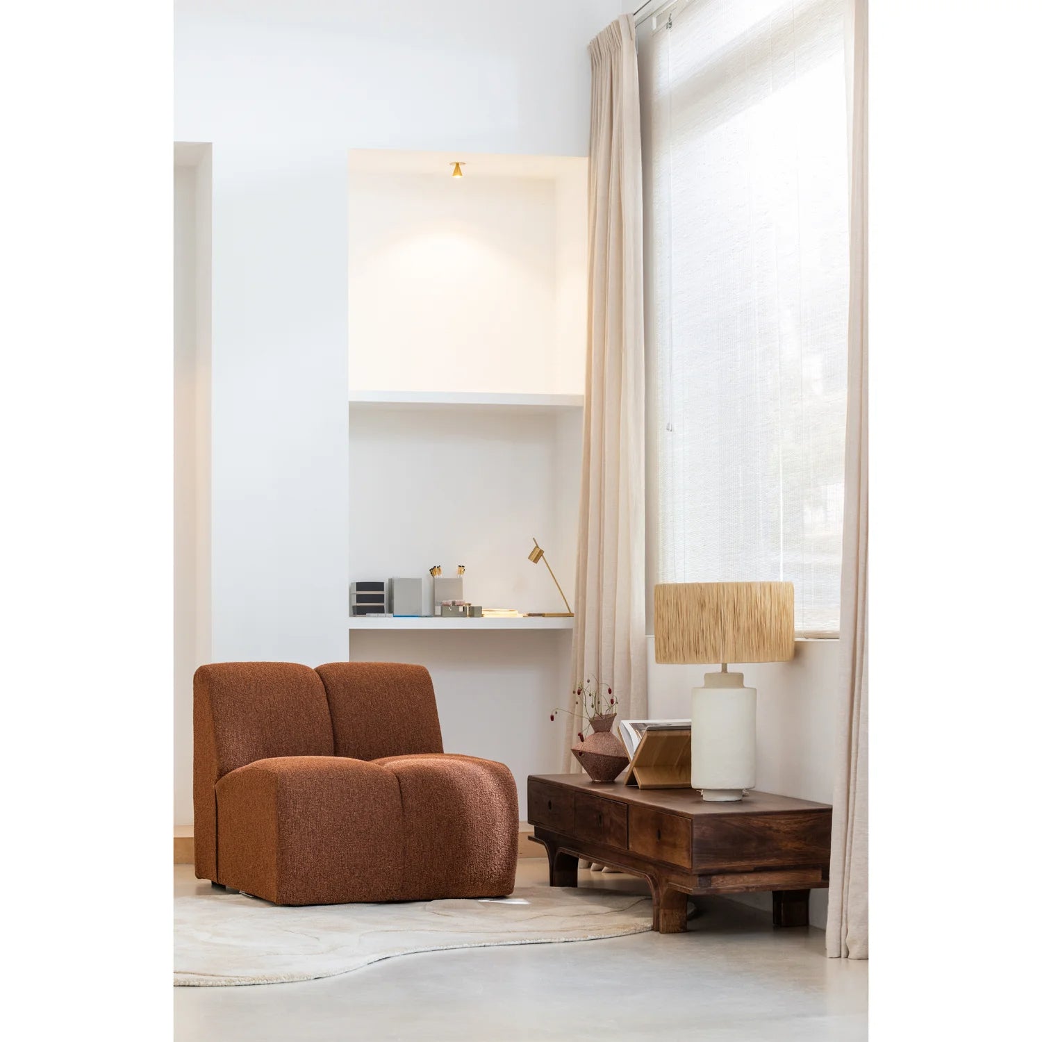 
Tapis design asymétrique « Alya » – 170 x 240 cm - Sable pâle