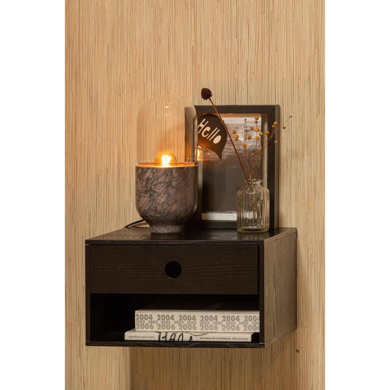 
Wall-mounted designer side table "Nancy" - Black