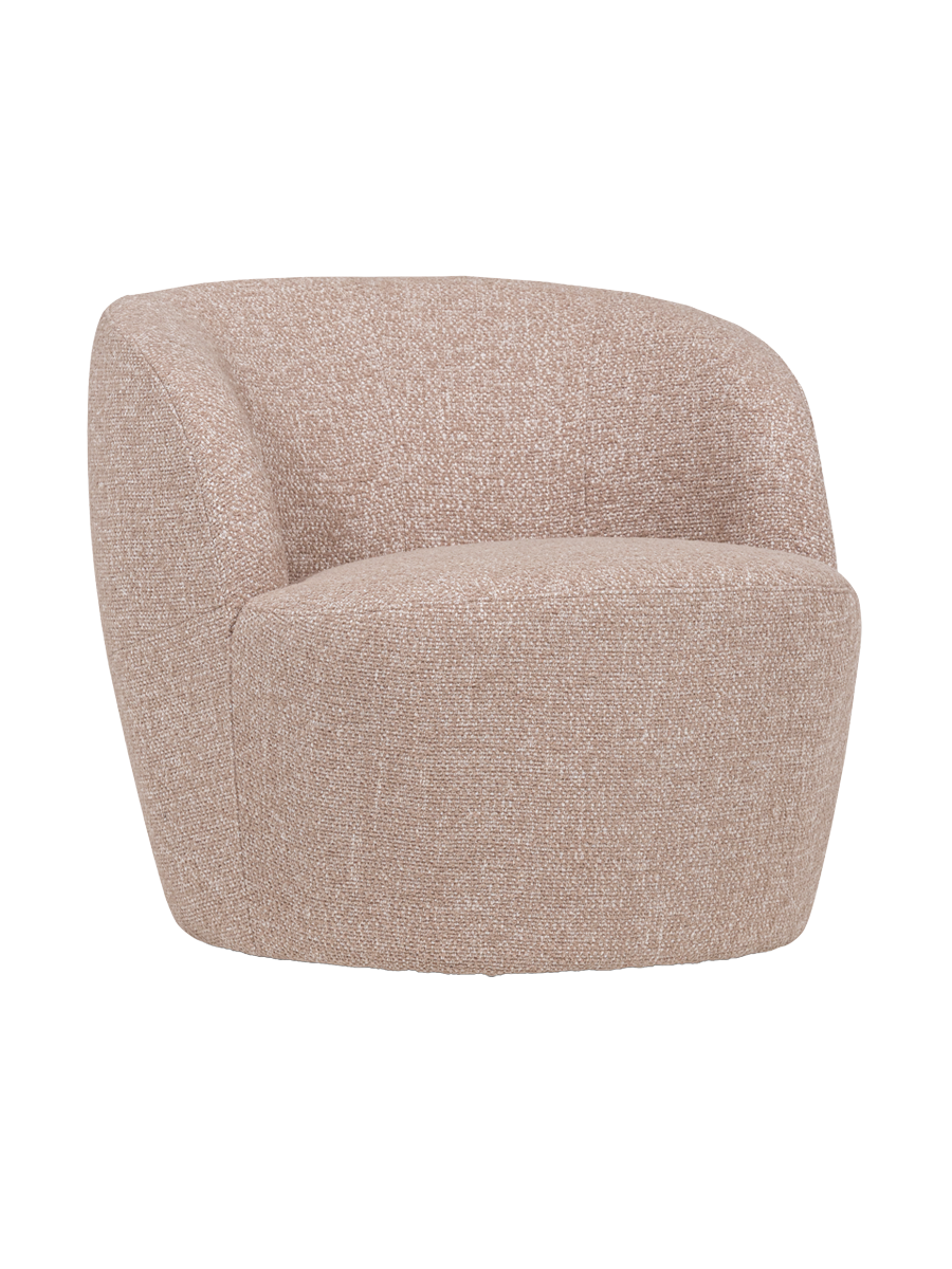 
Swivel Design Armchair "Serro" - Natural Melange